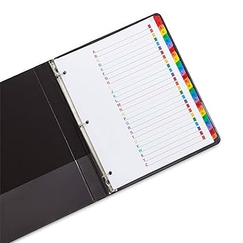タブ3点 Amazon | Cardinal A-Z タブディバイダー 3リングバインダー用